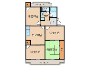 メゾンリリ－ベル２の物件間取画像